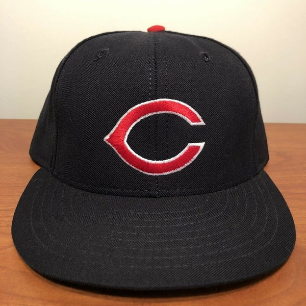 Cincinnati Reds Hat Baseball Cap Fitted 7 1/2 Vintage MLB Blue American Needle