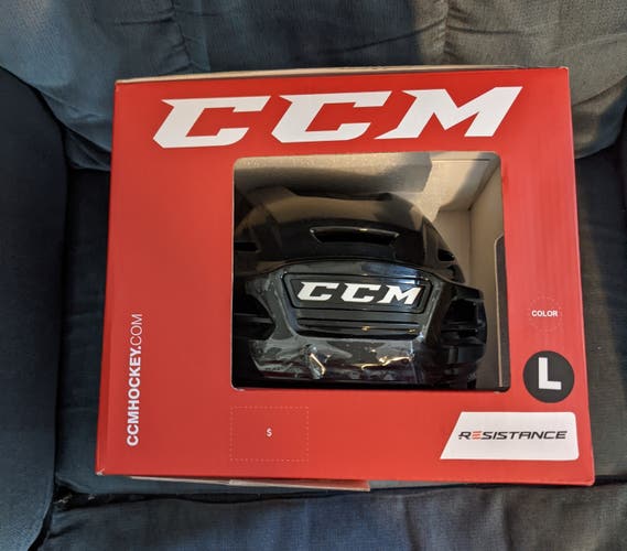 Black Helmet New Large CCM Resistance