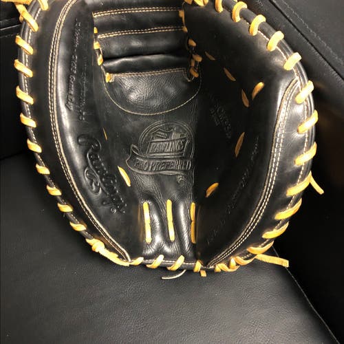 Black Used Rawlings Pro Preferred 33" Catcher's Glove