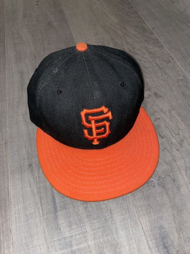 Black And Orange San Francisco Giants New Era Hat Size 7