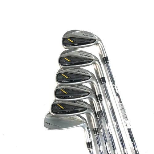 Used Taylormade Rocketbladez Hl 6-gw 5i-gw Aw Stiff Flex Steel Shaft Iron Sets