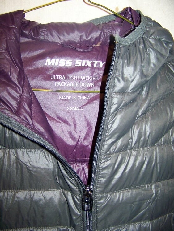miss sixty packable down jacket