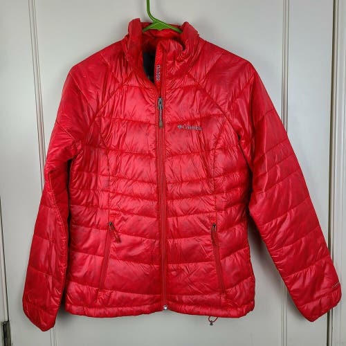 COLUMBIA Omni Heat 650TD TurboDown Women's Red Outdoor Puffer Jacket Size S