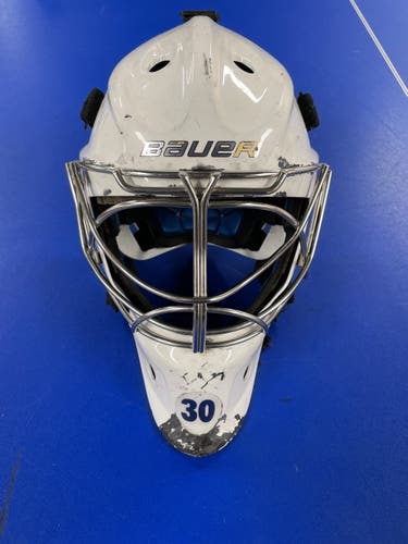 White Senior Bauer  NME 10 Goalie Mask