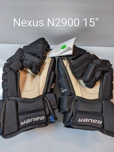 Black Gloves New Senior Bauer Nexus N2900 15"