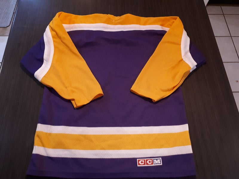 Vintage LA Kings Purple CCM Kids Jersey