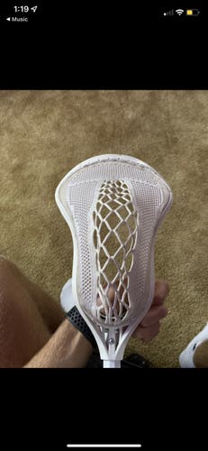 White Used Attack & Midfield Strung Evo Warp Next Head