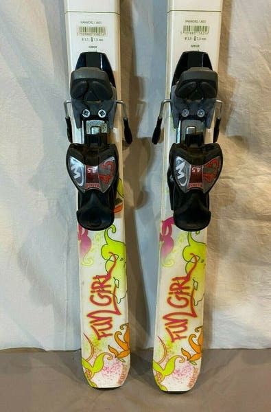 Rossignol Fun Girl 130cm 98-65-85 r=12m Skis w/Marker DIN 4.5
