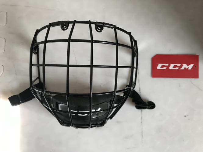 NEW SMALL CCM FM580 BLACK CAGE : COMES W/ SCREWS