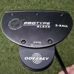Odyssey Pro Type Black 2-Ball Putter RH 33.5" Black Steel (W32) 360g