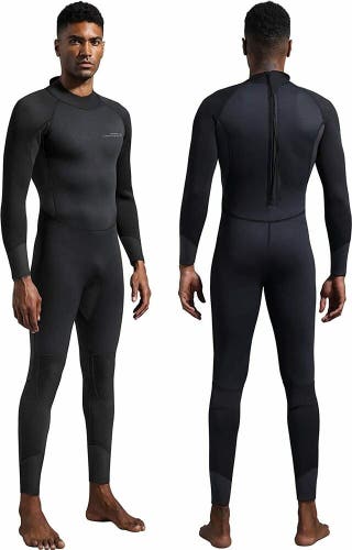 NEW Dark Lightning Mens Full Wetsuit Large Short (LS): 5'7-5'9",180-195
