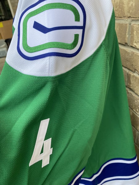 CCM Pro Stock Utica Comets Game Issued Jersey Green LEIER 6569 |  SidelineSwap