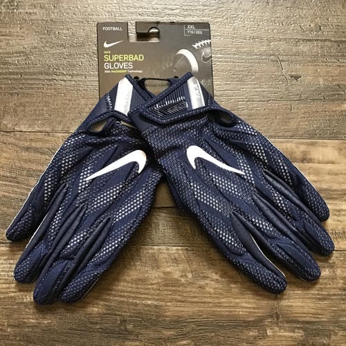 NIKE NFL Dallas Cowboys Superbad Football Gloves Sz XXL Blue CU8556-439 NWT