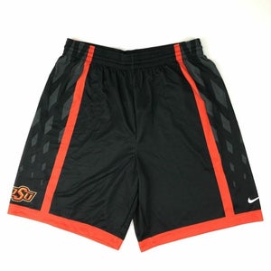 Nike Men's L Oklahoma State Cowboys Pinnacle Mesh Basketball Short Black 509148