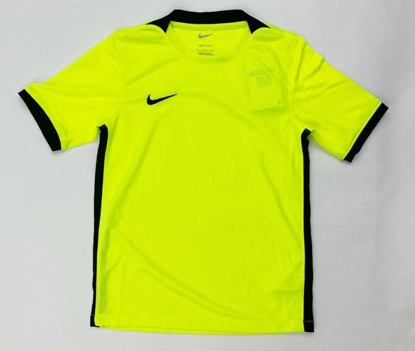 Nike Soccer Football Jersey Youth Boy's Jersey Medium Neon Yellow Shirt DH8368