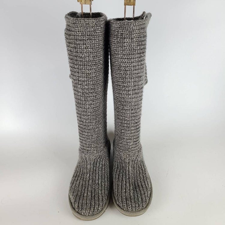 ugg gray knit boots