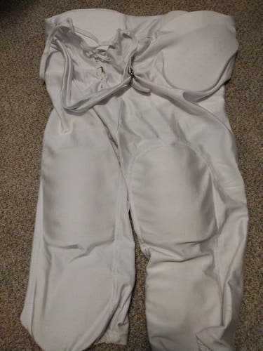 Integrated Pads White Football Pants Adult Men's Used XL