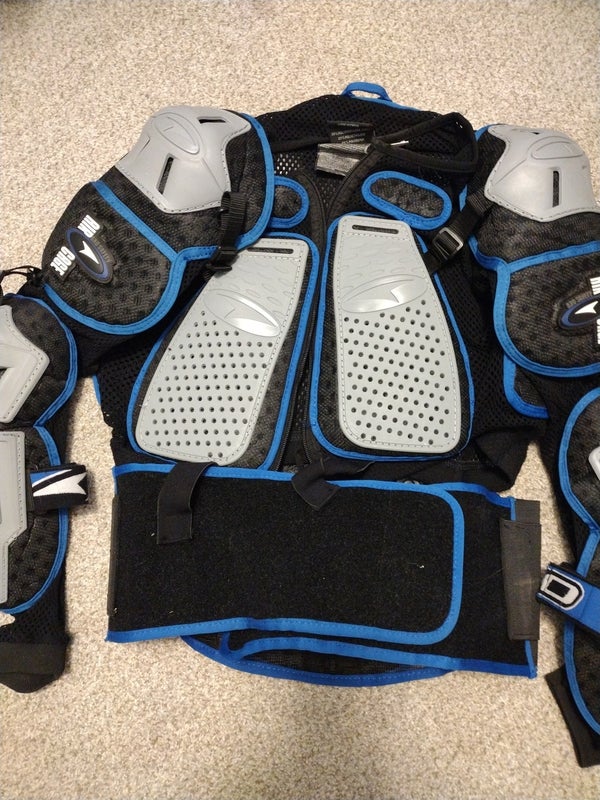 Black Used AXO Air Cage Motocross Jacket Adult XL