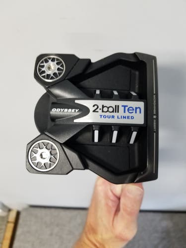 Putter Used Men's Odyssey Right Handed Mallet 2-Ball Ten S Lined Stroke Lab 34"