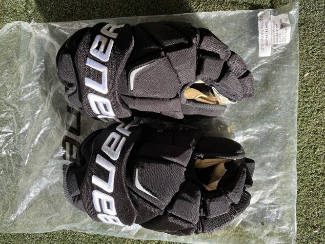 Black Senior Bauer 14" Pro Stock Vapor APX2 Pro Gloves, Dallas Stars Cole 72!