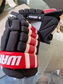 Black /Red Gloves New Senior Warrior BULLY 13"