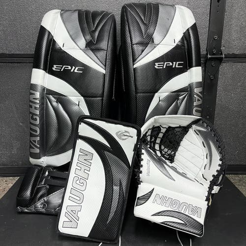 Vaughn VELOCITY / EPIC Pro Goalie Pads Glove + Blocker Full Set