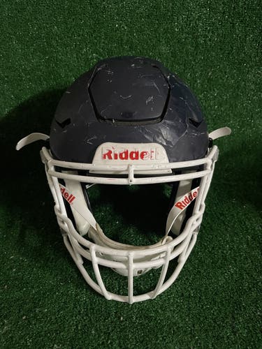 Adult Large -  Riddell Speedflex Football Helmet - Navy Blue