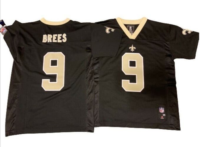 NWT Outerstuff Drew Brees New Orleans Saints Black Youth Jersey Medium 10-12