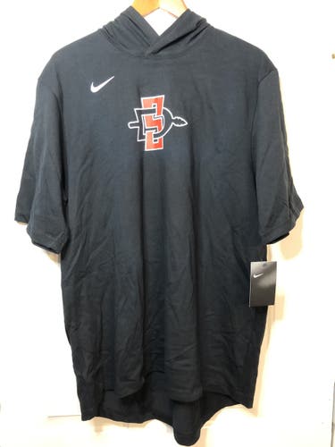*NEW* Nike Team Hooded Player Training Tee, San Diego State University, SDSU, Heavy Cotton, Men's XL