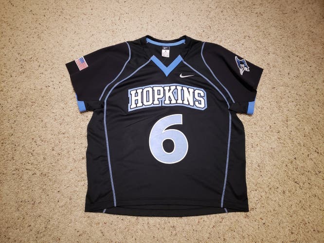 AUTHENTIC Nike Johns Hopkins Blue Jays Lacrosse Jersey XL
