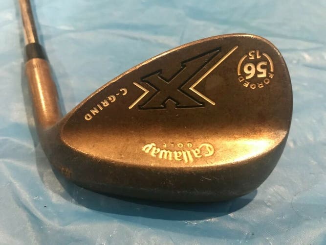 Callaway X Forged V Groove 56 Degree 56/15 Sand Wedge C Grind Head Raw *Good*