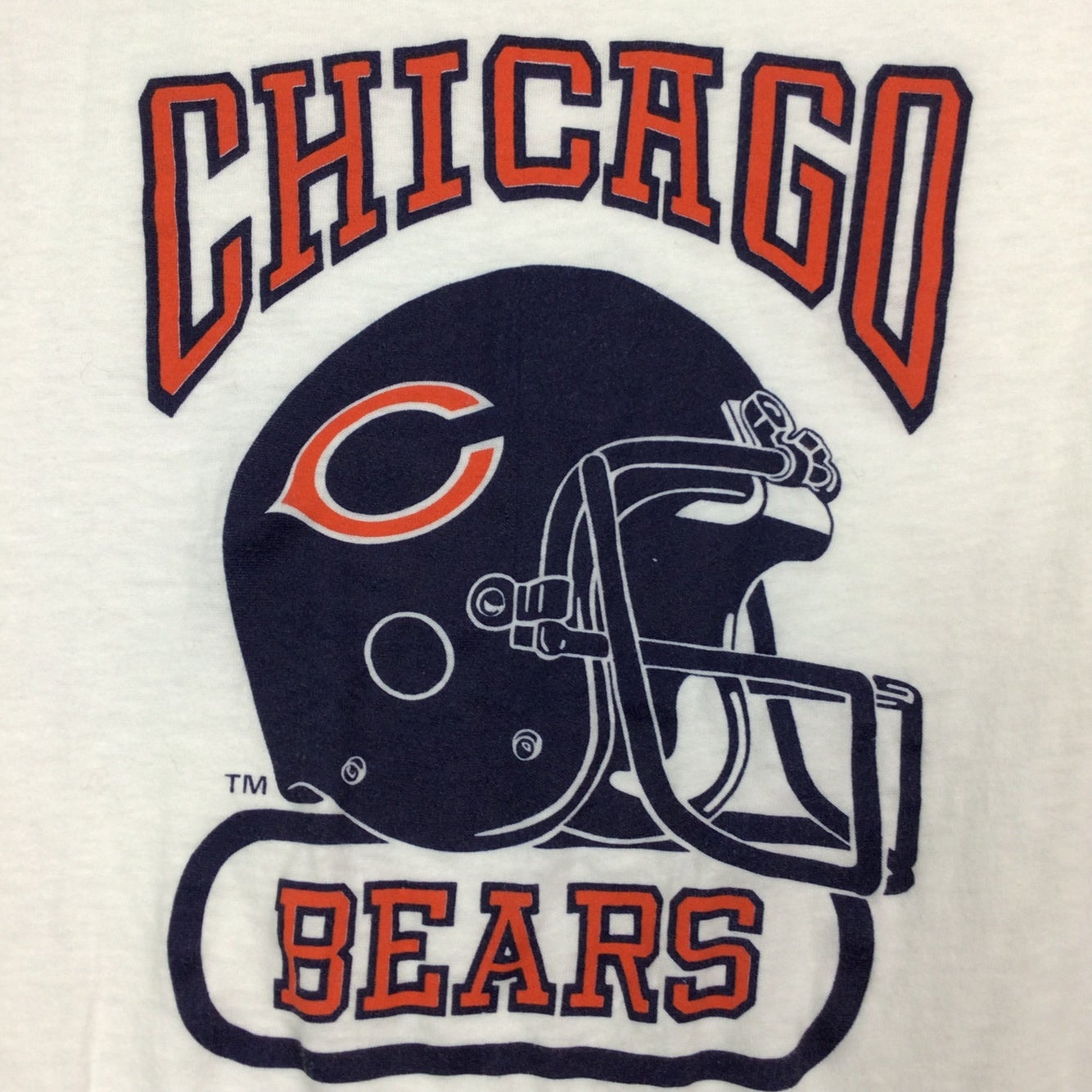 Vintage Chicago Bears T Shirt Single Stitch Mens Large USA NFL