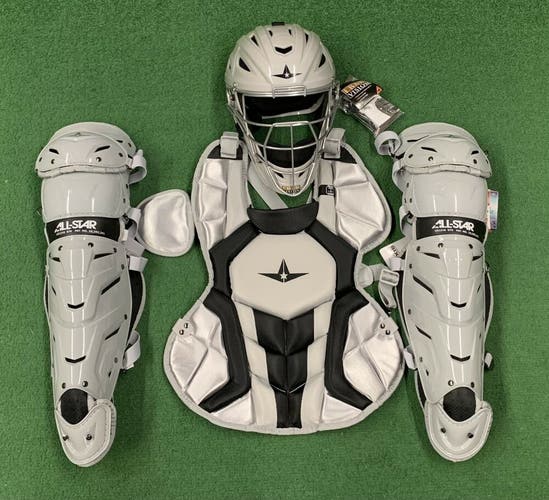 All Star System 7 Axis Intermediate 13-16 Catchers Gear Set - Silver