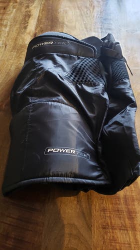 New Powertek Black Hockey Pants Junior Small