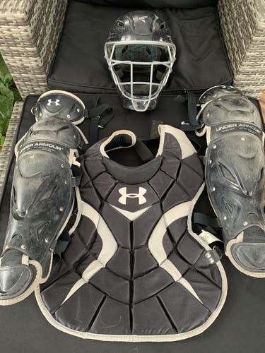 Used Under Armour Catcher's Set