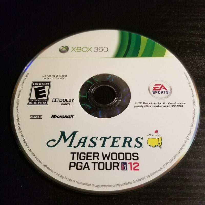 Tiger Woods PGA Tour 12: The Masters (Microsoft Xbox 360, 2011) Game DISC ONLY