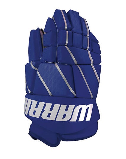 New Warrior Burn Fatboy Box Lacrosse Goalie Gloves 13" Navy Blue indoor goal Sr