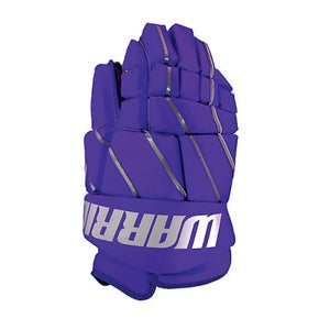 New Warrior Burn Fatboy Box Lacrosse Goalie Gloves 14" Purple indoor lax goal Sr