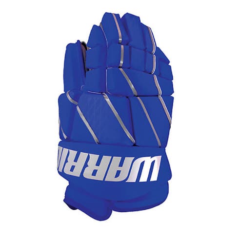 New Warrior Burn Fatboy Box Lacrosse Goalie Gloves 13" Royal Blue indoor goal Sr