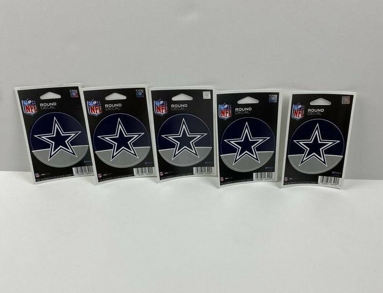 Lot of 5 Dallas Cowboys NFL WinCraft 3 Round Vinyl Decal Window Car Decals