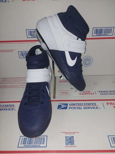 Nike Men's Alpha Huarache Elite 3 Mid Metal Baseball Cleats Size 10.5Nike High Top Huarache