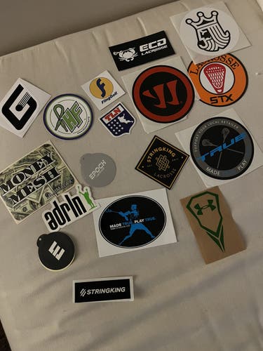 Random mystery lacrosse sticker pack. 10 Stickers