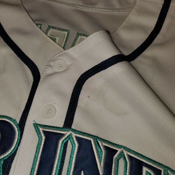 Vintage Rare Mariners Ken Griffey Jr Stitched Majestic MLB Sports