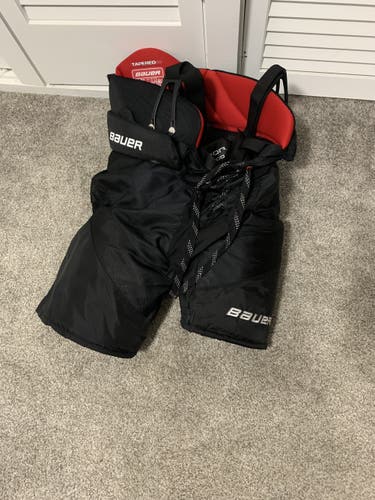 Black Hockey Pants Senior Used Large Bauer Vapor X900