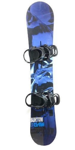 Burton Clash Blue/Black Size 151cm V-Rocker All-Mountain Snowboard + Bindings