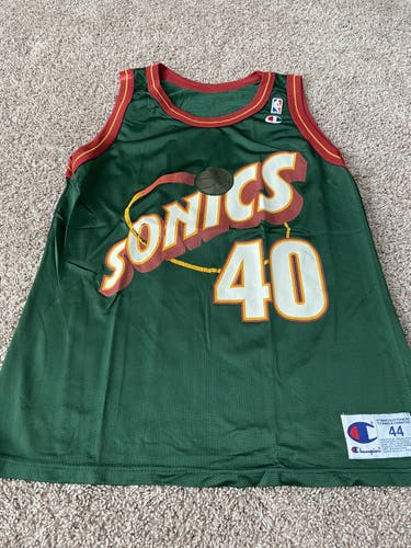 Shawn Kemp Seattle SuperSonics Men's Champion Jersey - Size 44