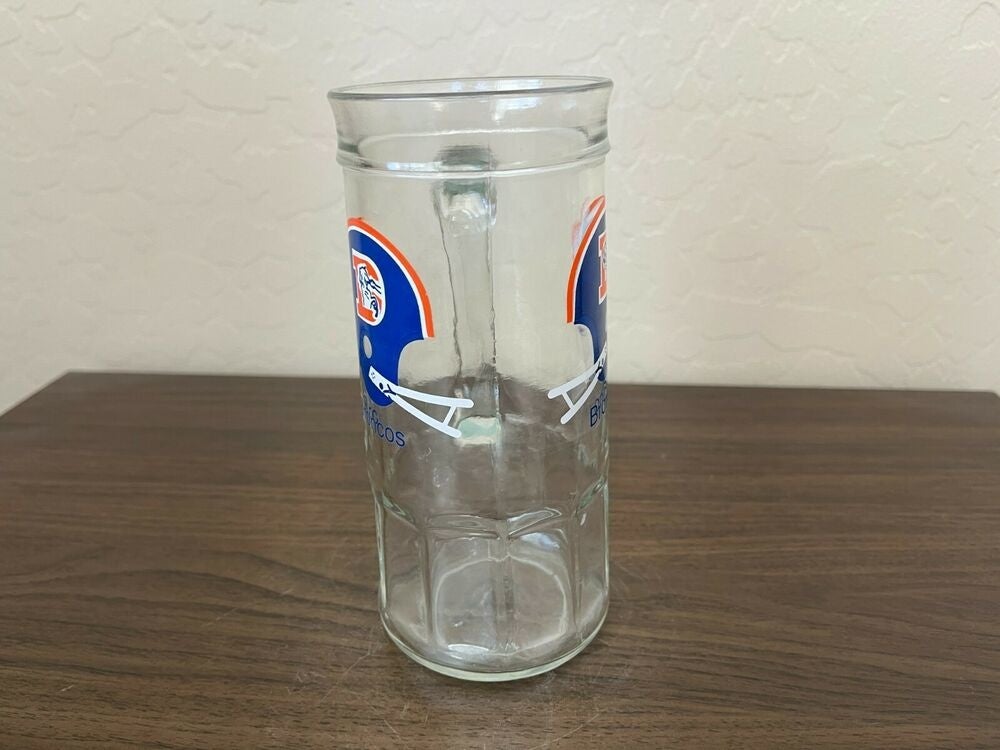 Denver Broncos 4-Piece NFL Pilsner Glass Set With 12K Gold Rims