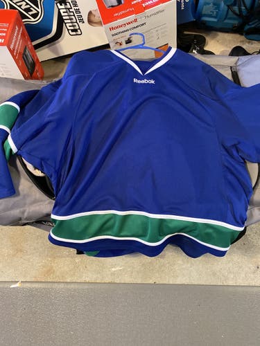 Blue Adult Goalie Cut Reebok Jersey