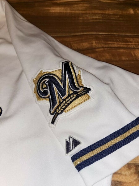 Milwaukee Brewers MLB Majestic Authentic Sewn Name and Number Jersey