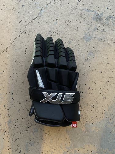 Black Used Player's STX 12" Surgeon RZR Lacrosse Gloves